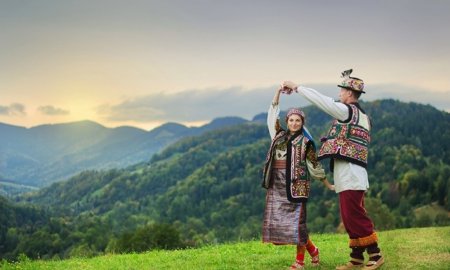 Горы Карпаты гуцулы