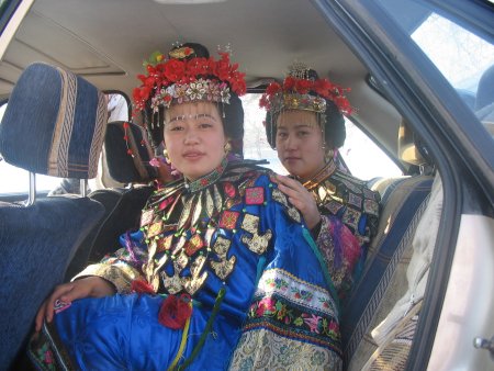 Дунганские национальные серьги