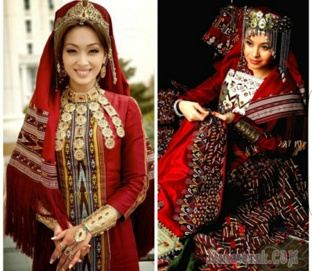Национальный наряд невесты Туркмен