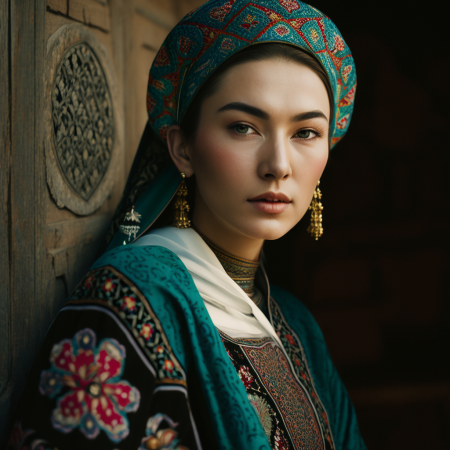 Узбечка в национальном костюме