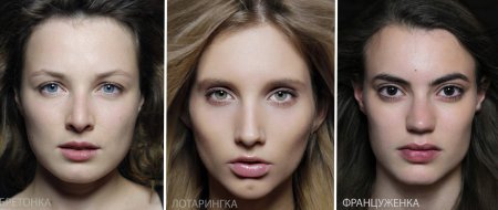 Лица женщин разных национальностей