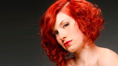 Рыжий цвет на короткие волосы