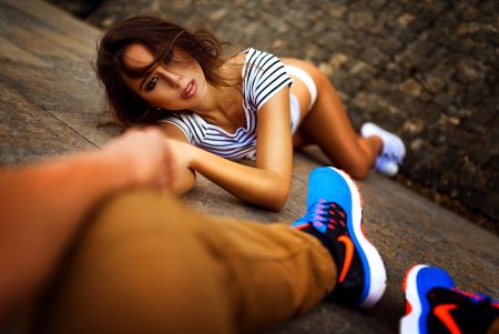 Девушка красивый ракурс