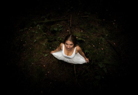 Девушка вид сверху