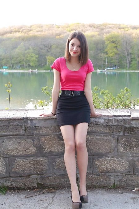 девушки в мини