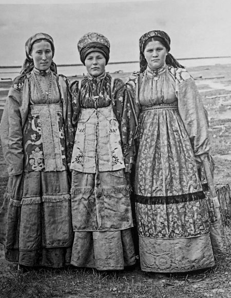 Женский костюм Вологодской губернии 19 века