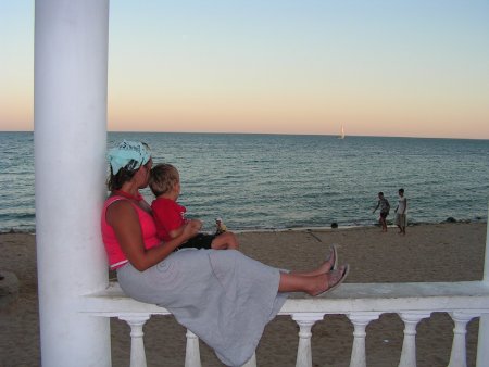 Евпатория море девушка