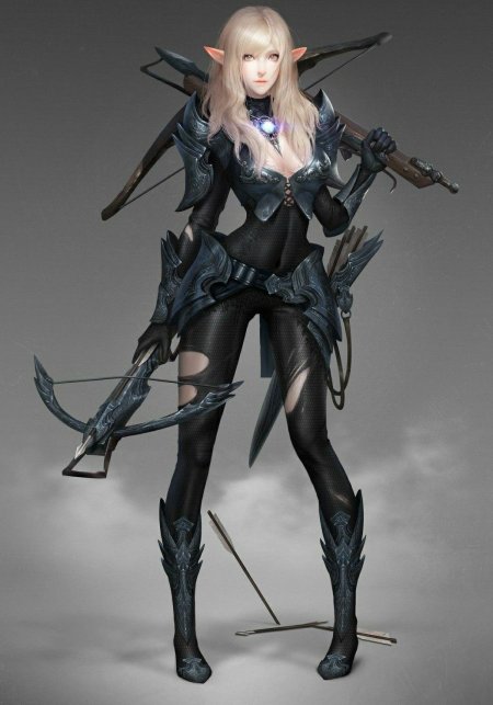 Девушка с арбалетом фэнтези