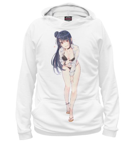 Девушка в худи арт