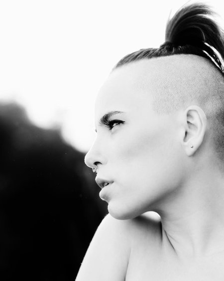 Стрижка могавк женская