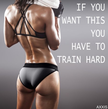 Спортивная женская спина