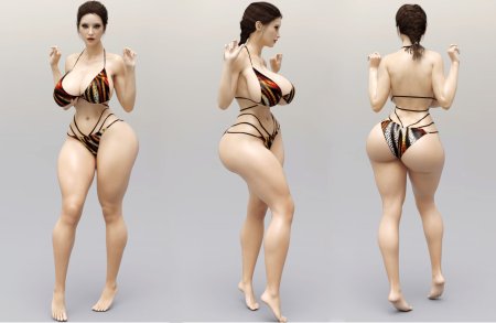 Фигура женщины с разных ракурсов