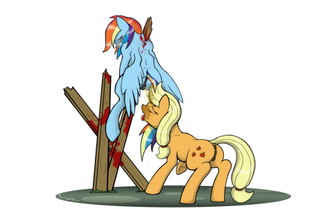 Радуга Дэш и Эпплджек бдсм