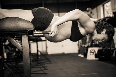 Беременная кроссфитерша