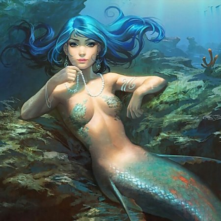 Русалка с прекрасными сиськами