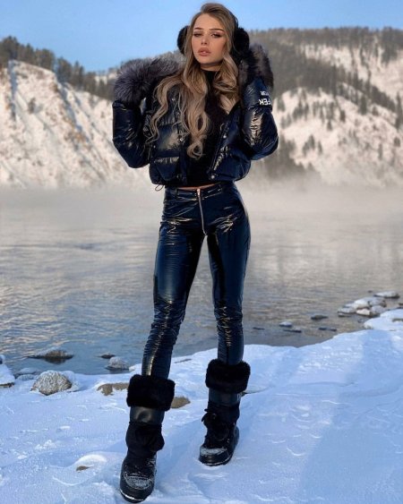 Кожаная куртка зимой