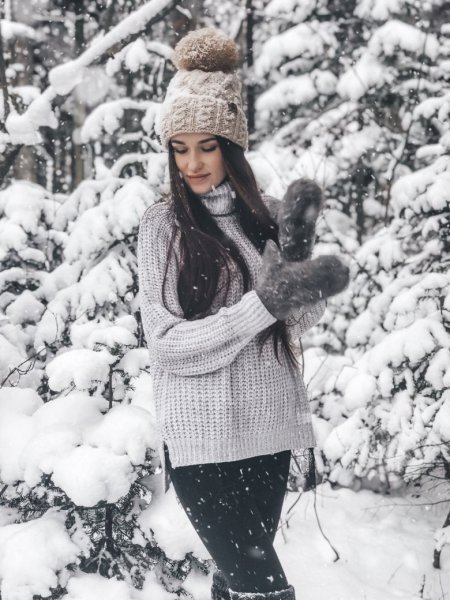 Фотосессия в лесу зимой