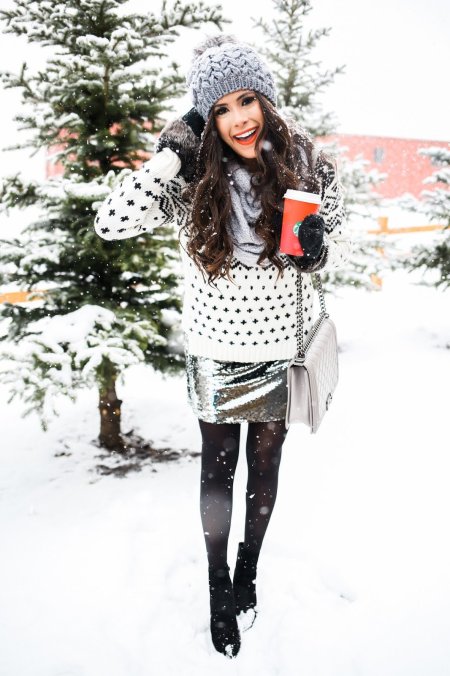 Зимний образ для девушки
