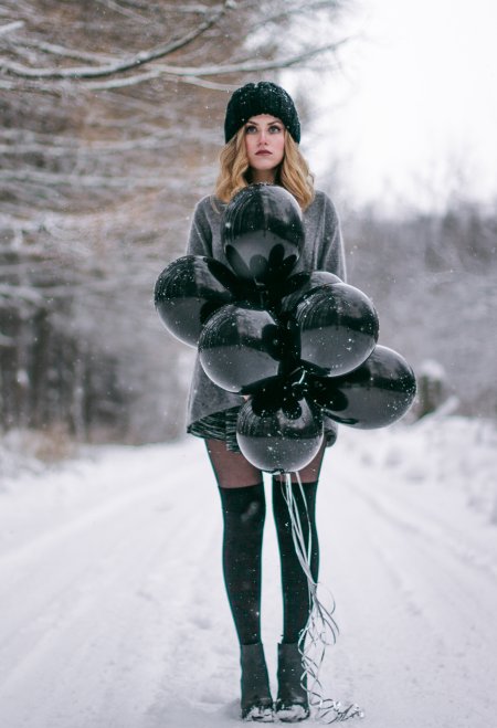 Необычные зимние фотосессии