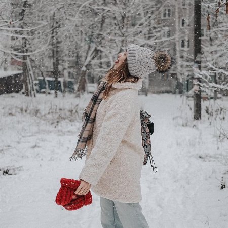 Девушка зимой