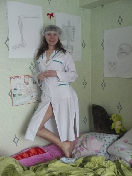 Русские медсестры халатах