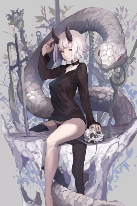 Рогатые девушки аниме