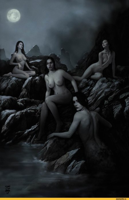 Голая женщина мистика арт