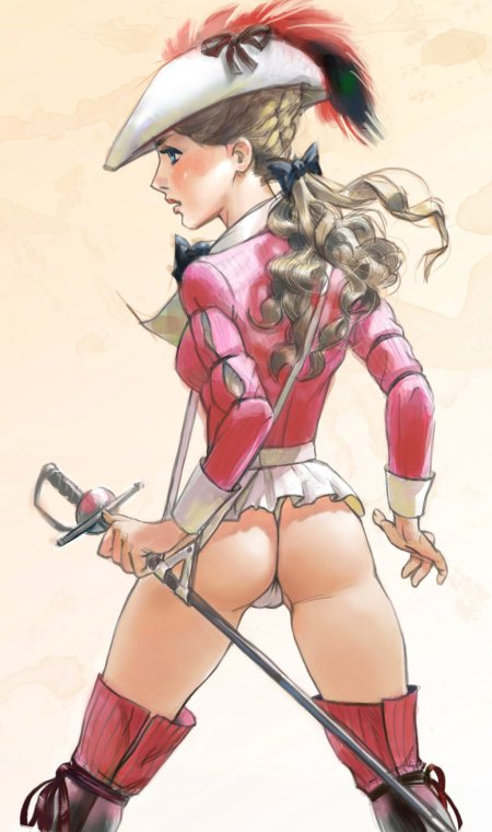 Девушка пират Эротический арт