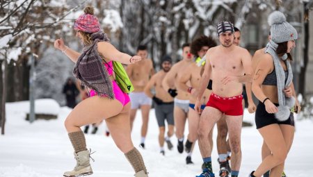 Пробежка зимой