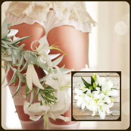 Обножонная Левушка с цветами