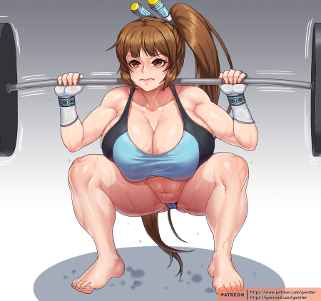 Хентай Манга приседания