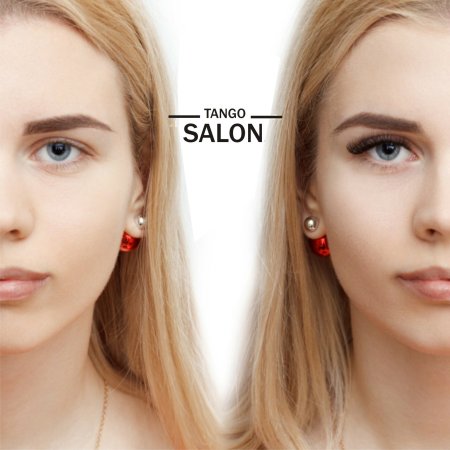 Наращивание ресниц до и после