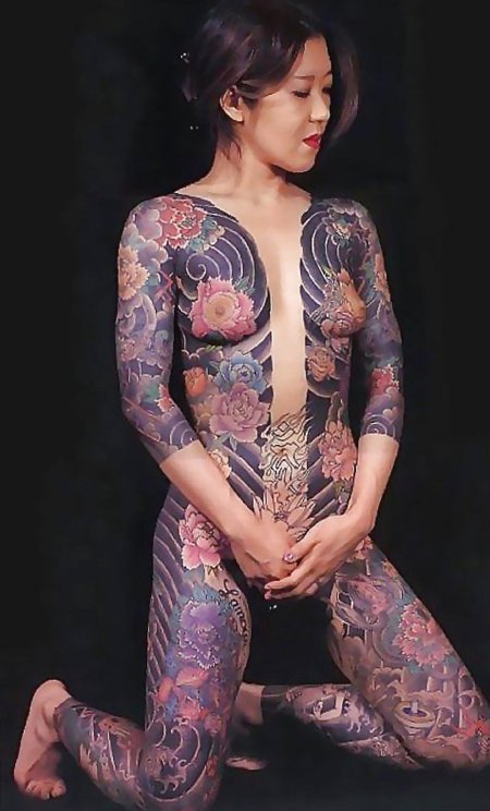 Тату якудза женщины голые