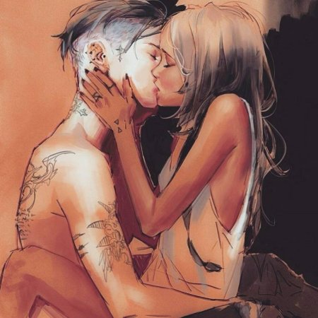 Парень и девушка арт