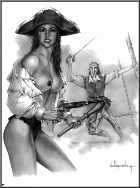 Пиратка эротические рисунки