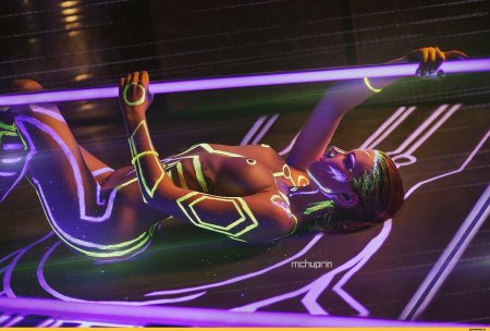 Неон эротические фото с девушкой