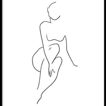 Силуэт женского тела