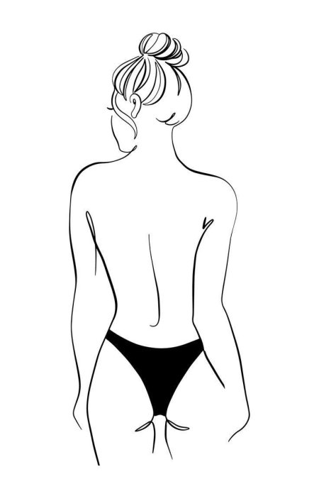 Силуэт женского тела