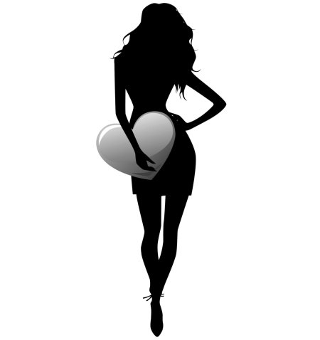 Силуэт девушки