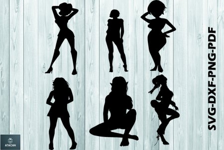 Фон силуэт секси девушек