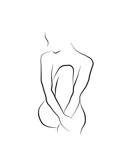 Силуэт девушки рисунок