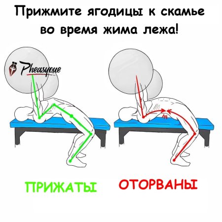 Ошибки при жиме лежа