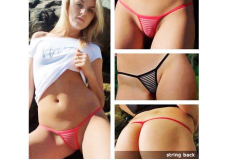 Девушки в стрингах спереди