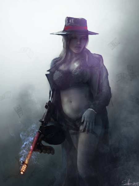 Девушка мафиози арт