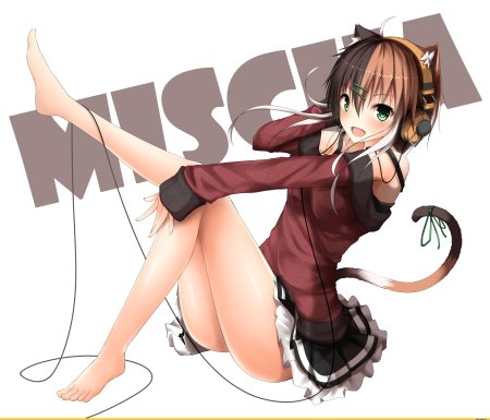 Девушка с наушниками