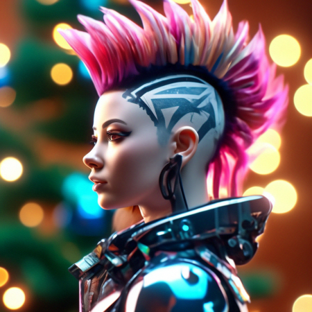 Киберпанк девушка