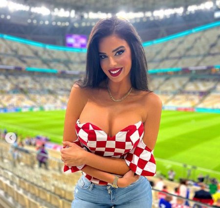 Хорватская болельщица на ЧМ 2022