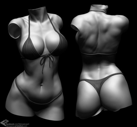 3д модель женского тела