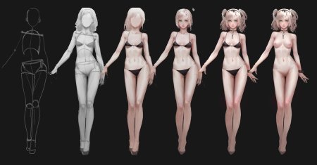 Персонаж с разных ракурсов