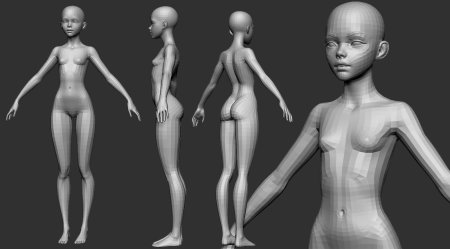 Женское тело болванка